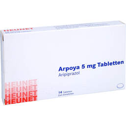 Abbildung: Arpoya 5 mg Tabletten Heunet 14 St, Tabletten PZN 13876811
