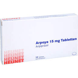 Abbildung: Arpoya 15 mg Tabletten Heunet 14 St, Tabletten PZN 13876923