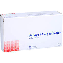 Abbildung: Arpoya 15 mg Tabletten Heunet 98 St, Tabletten PZN 13876981