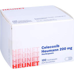 Abbildung: Celecoxib Heumann 200 mg Hartkapseln Heunet 100 St, Hartkapseln PZN 13877153