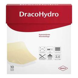 Abbildung: Dracohydro Hydrokoll.Wundauflage 5x5 cm 10 St, Verband PZN 13879212