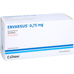 Abbildung: Envarsus 0,75 mg Retardtabletten 90 St, Retard-Tabletten PZN 13879703