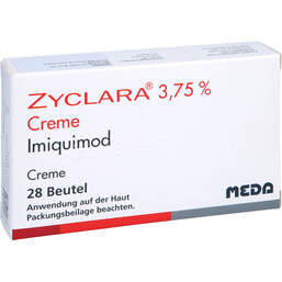 Abbildung: Zyclara 3,75% Creme Sachets 28 St, Creme PZN 13879726