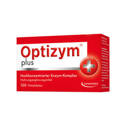 Abbildung: Optizym hochkonzentrierter Enzym-Komplex Filmtabletten Filmtabletten, 120 St PZN 13879933