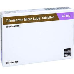 Abbildung: Telmisartan Micro Labs 40 mg Tabletten 28 St, Tabletten PZN 13881338