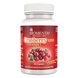 Abbildung: Cranberry 1000 + Vitamin C vegan Kapseln 60 St, Kapseln PZN 13887654