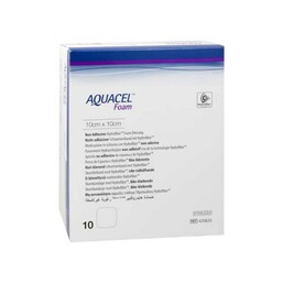 Abbildung: Aquacel Foam nicht adhäsiv 10x10 cm Verband 10 St, Verband PZN 13889860