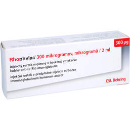Abbildung: Rhophylac 300 µg / 2 ml Injektionslösung in Fertigspritze 1X2 ml, Injektionslösung PZN 13891868