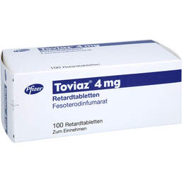Abbildung: Toviaz 4 mg Retardtabletten 100 St, Retard-Tabletten PZN 13892483