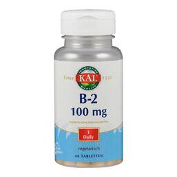 Abbildung: Vitamin B2 Riboflavin 100 mg Tabletten 60 St, Tabletten PZN 13895116