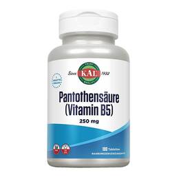 Abbildung: Pantothensäure Vitamin B5 250 mg Tabletten 100 St, Tabletten PZN 13895139