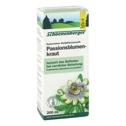 Abbildung: Passionsblumenkraut naturreiner Heilpflanzensaft 200 ml, Saft PZN 13896914