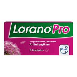 Abbildung: Loranopro 5 mg Filmtabletten Filmtabletten, 6 St PZN 13917734