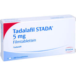 Abbildung: Tadalafil STADA 5 mg Filmtabletten 28 St, Filmtabletten PZN 13919012