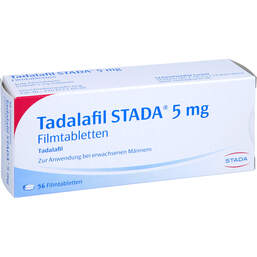Abbildung: Tadalafil STADA 5 mg Filmtabletten 56 St, Filmtabletten PZN 13919029