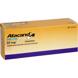 Abbildung: Atacand plus forte 32 mg / 25 mg Tabletten 98 St, Tabletten PZN 13922787