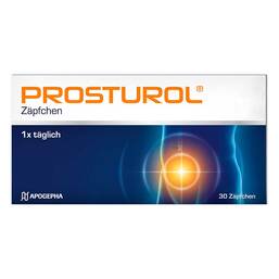 Abbildung: PROSTUROL® Zäpfchen Suppositorien, 30 St PZN 13923700