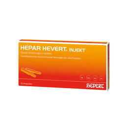 Abbildung: Hepar Hevert injekt Ampullen 10X2 ml, Ampullen PZN 13923829