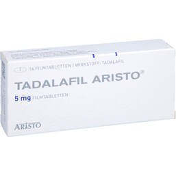 Abbildung: Tadalafil Aristo 5 mg Filmtabletten 14 St, Filmtabletten PZN 13924013