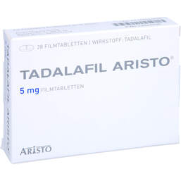 Abbildung: Tadalafil Aristo 5 mg Filmtabletten 28 St, Filmtabletten PZN 13924036