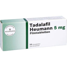 Abbildung: Tadalafil Heumann 5 mg Filmtabletten 14 St, Filmtabletten PZN 13925739