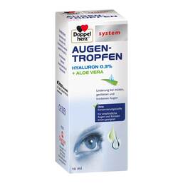 Abbildung: Doppelherz Augen-Tropfen Hyaluron 0,3% system 10 ml, Flüssigkeit PZN 13946204