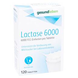 Abbildung: Gesund Leben Lactase 6.000 FCC Tabletten Tabletten, 120 St PZN 13946279