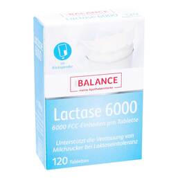 Abbildung: Gehe Balance Lactase 6.000 FCC Tabletten Tabletten, 120 St PZN 13946285
