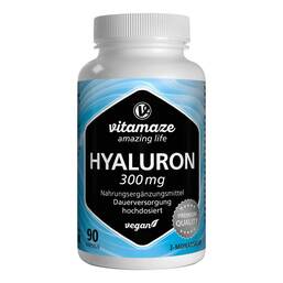 Abbildung: Hyaluronsäure 300 mg hochdosiert vegan Kapseln Kapseln, 90 St PZN 13947391