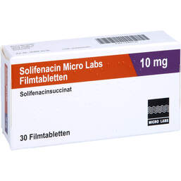 Abbildung: Solifenacin Micro Labs 10 mg Filmtabletten 30 St, Filmtabletten PZN 13965130