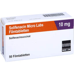 Abbildung: Solifenacin Micro Labs 10 mg Filmtabletten 50 St, Filmtabletten PZN 13965147