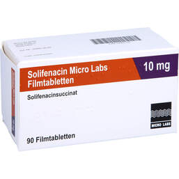 Abbildung: Solifenacin Micro Labs 10 mg Filmtabletten 90 St, Filmtabletten PZN 13965153