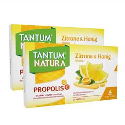 Abbildung: Tantum Natura Propolis mit Orange & Honig Aroma Lutschpastillen, 2X15 St PZN 13965845