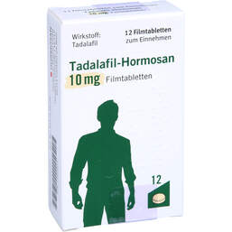 Abbildung: Tadalafil Hormosan 10 mg Filmtabletten 12 St, Filmtabletten PZN 13966916