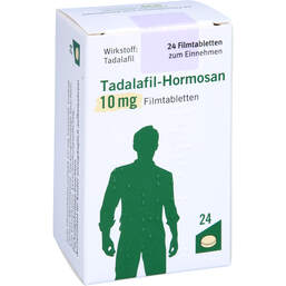 Abbildung: Tadalafil-Hormosan 10 mg Filmtabletten 24 St, Filmtabletten PZN 13966922