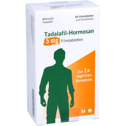 Abbildung: Tadalafil Hormosan 5 mg Filmtabletten 84 St, Filmtabletten PZN 13967011