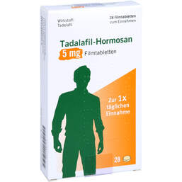 Abbildung: Tadalafil Hormosan 5 mg Filmtabletten 28 St, Filmtabletten PZN 13967028