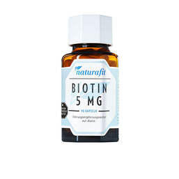 Abbildung: Naturafit Biotin 5 mg Kapseln 90 St, Kapseln PZN 13967838