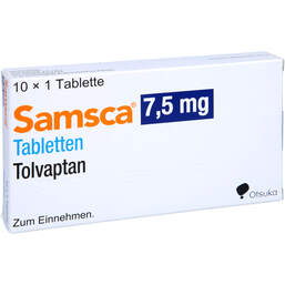 Abbildung: Samsca 7,5 mg Tabletten 10 St, Tabletten PZN 13969576