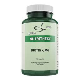 Abbildung: Biotin 5 mg Kapseln 90 St, Kapseln PZN 13974258
