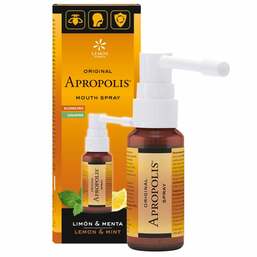 Abbildung: Propolis Spray Zitrone & Minze Apropolis 30 ml, Spray PZN 13974689
