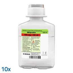 Abbildung: Ibuprofen B.Braun 600 mg Infusionslösung 10X100 ml, Infusionslösung PZN 13975298