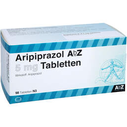 Abbildung: Aripiprazol AbZ 5 mg Tabletten 98 St, Tabletten PZN 13982246