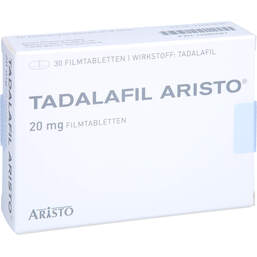Abbildung: Tadalafil Aristo 20 mg Filmtabletten 30 St, Filmtabletten PZN 13985687
