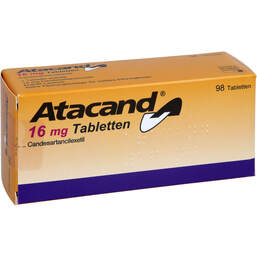 Abbildung: Atacand 16 mg Tabletten 98 St, Tabletten PZN 13987278
