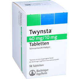Abbildung: Twynsta 40 mg / 10 mg Tabletten 98 St, Tabletten PZN 14001262