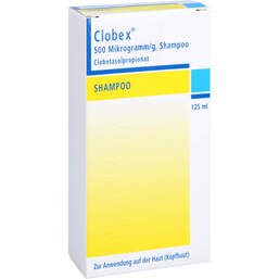 Abbildung: Clobex 500 Mikrogramm / g Shampoo 125 ml, Shampoo PZN 14005679