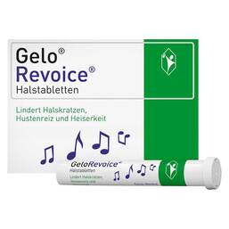Abbildung: GeloRevoice® Halstabletten Cassis-Menthol Lutschtabletten, 60 St PZN 14016252