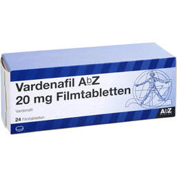 Abbildung: Vardenafil AbZ 20 mg Filmtabletten 24 St, Filmtabletten PZN 14021997