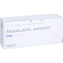 Abbildung: Tadalafil Aristo 5 mg Filmtabletten 50 St, Filmtabletten PZN 14022726